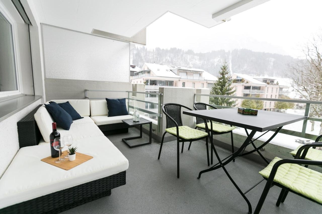 Spirit Apartments - Balkon - Bergsicht - Parkplatz เอนเกลเบิร์ก ภายนอก รูปภาพ